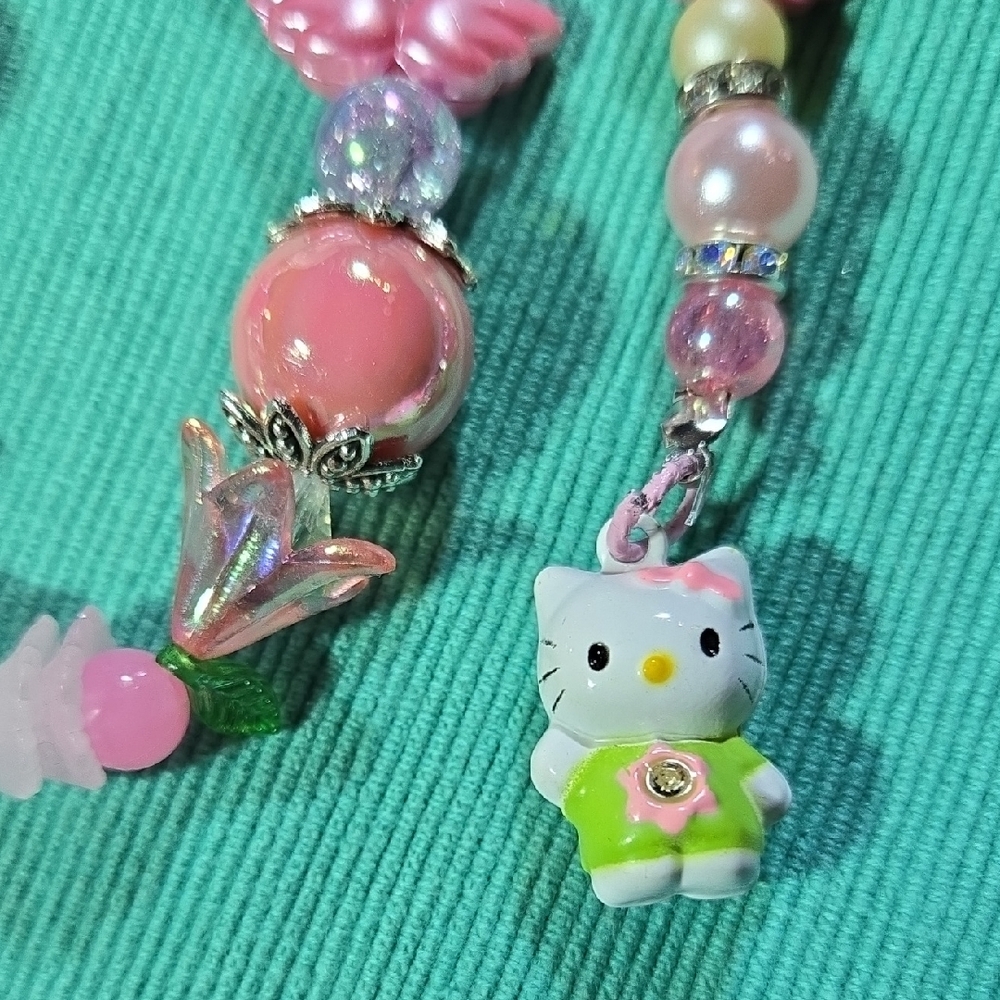 Sanrio Hello Kitty Angelic Bag Charm, Keychain - Picture 6 of 15